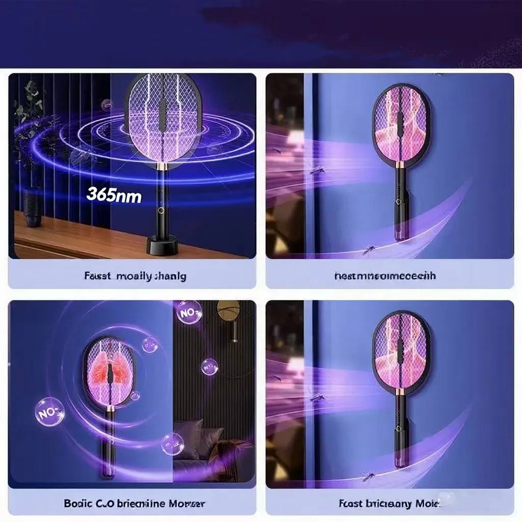 Electric Fly Swatter Racket